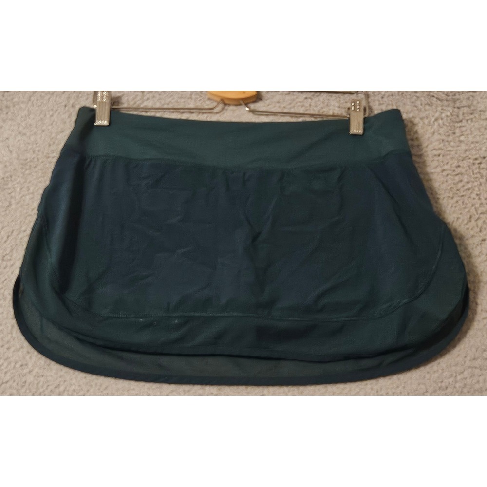 Lululemon Hotty Hot Skirt Green Mesh Athletic Skort Women's Size 10